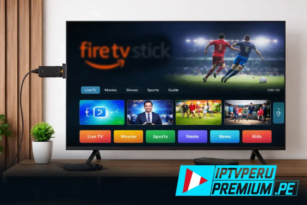 IPTV Premium en Perú usando Fire TV Stick